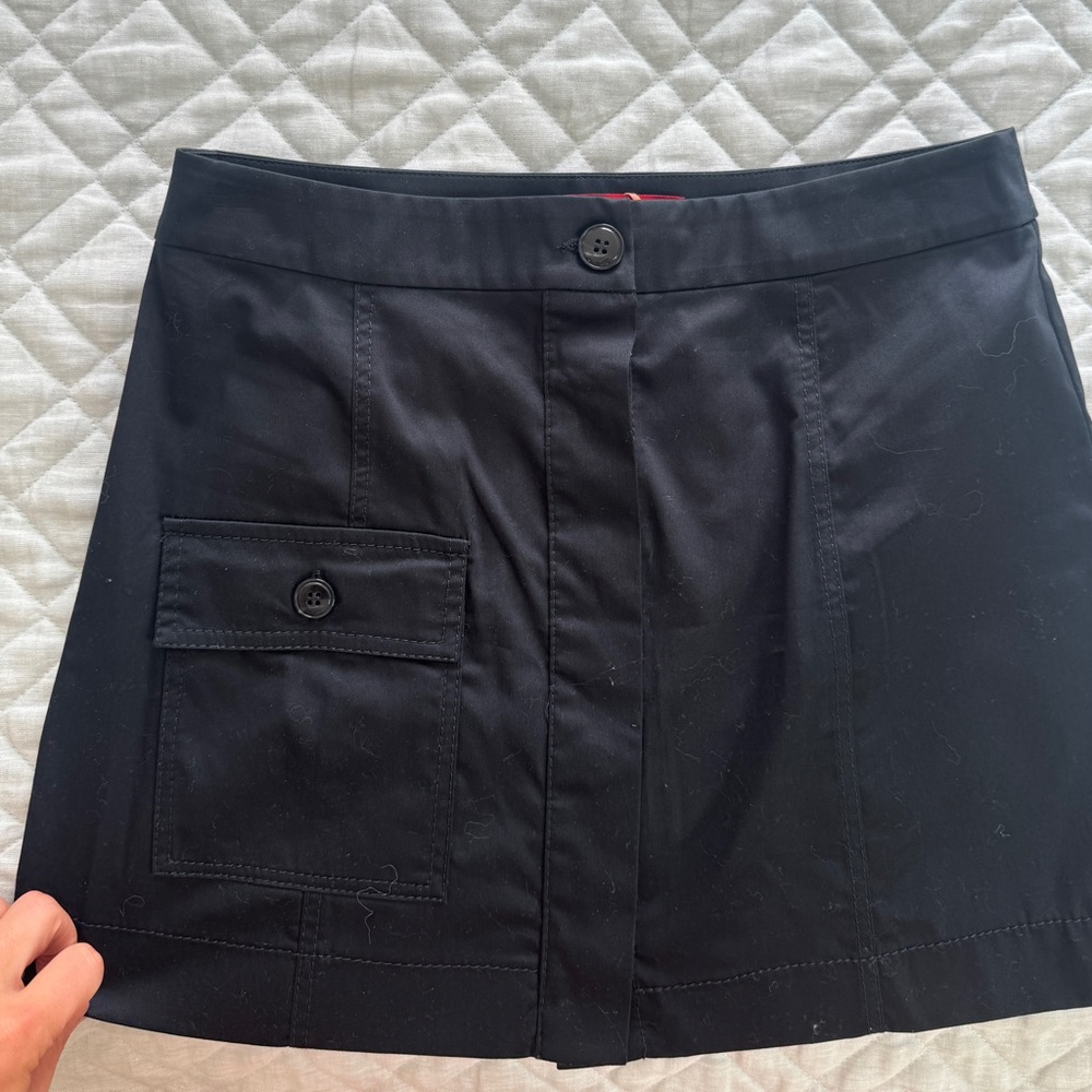 Navy Max&co mini skirt